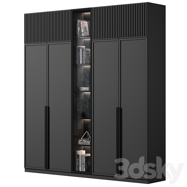 Cabinet with shelves 67 3ds Max - thumbnail 2