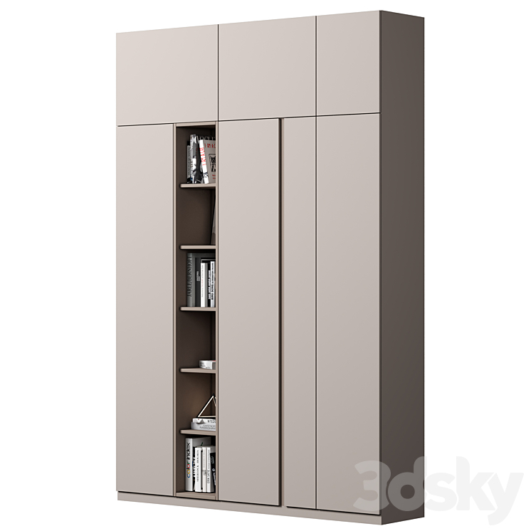 Cabinet with shelves 73 3DS Max Model - thumbnail 2