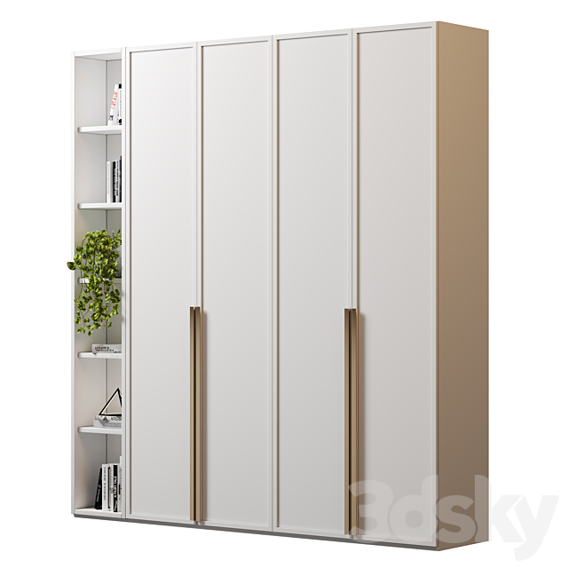 Cabinet with shelves 87 3ds Max - thumbnail 2