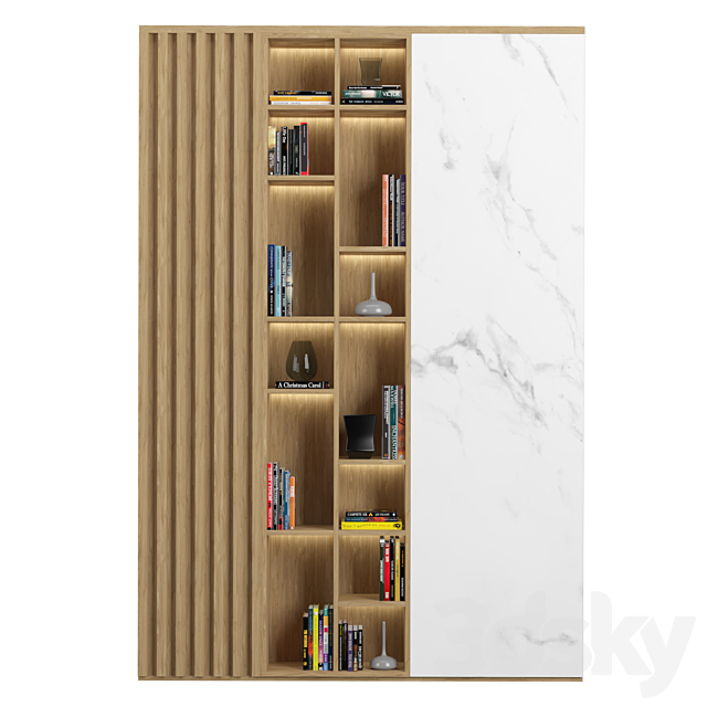 Cabinet with shelves02 3ds Max - thumbnail 2