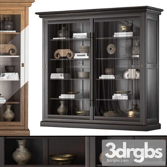 Cabinet with sliding doors 61460863 blk 3dsmax Download - thumbnail 1