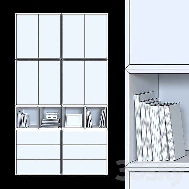 Cabinets IKEA Eket 2 (6 color options). 3ds Max - thumbnail 3