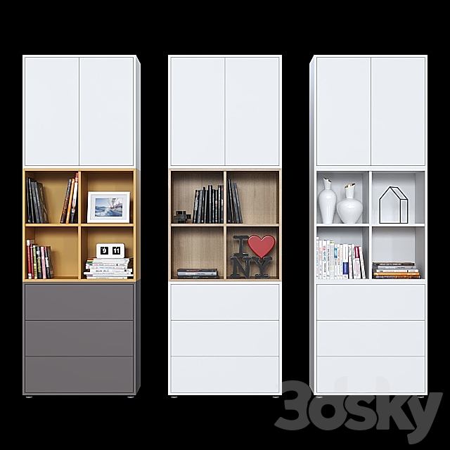 Cabinets IKEA Eket (6 color options). 3ds Max - thumbnail 1