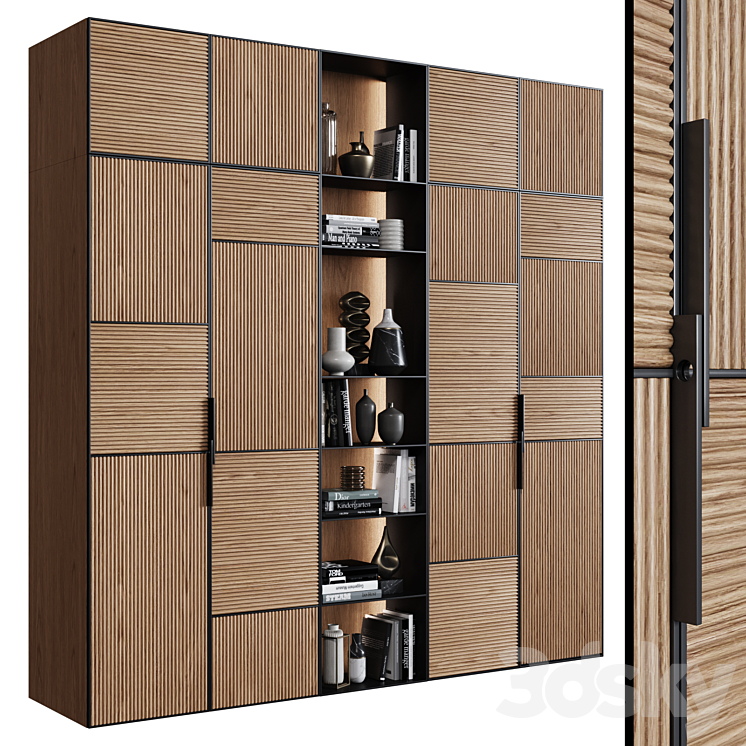 Cabinets in modern style 45 3DS Max Model - thumbnail 3