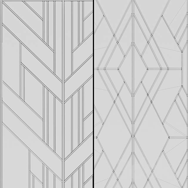 Cabinets in the style of art deco 03 3DS Max Model - thumbnail 2