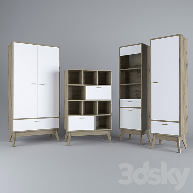 Cabinets Nordik from Divan.ru 3ds Max - thumbnail 1