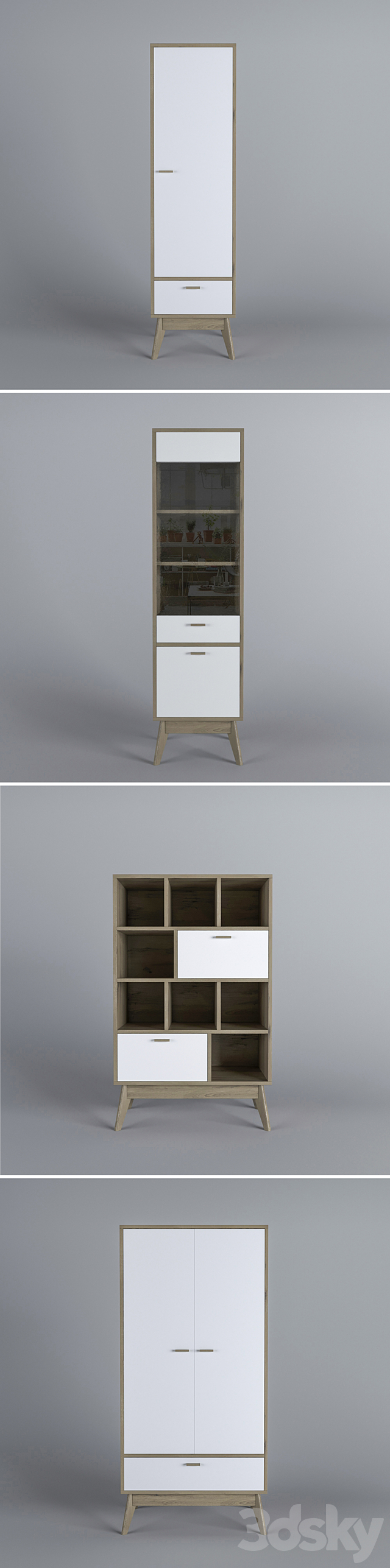 Cabinets Nordik from Divan.ru 3ds Max - thumbnail 2