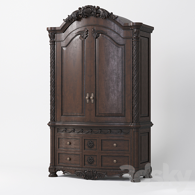 Carved cabinet 3DSMax File - thumbnail 1