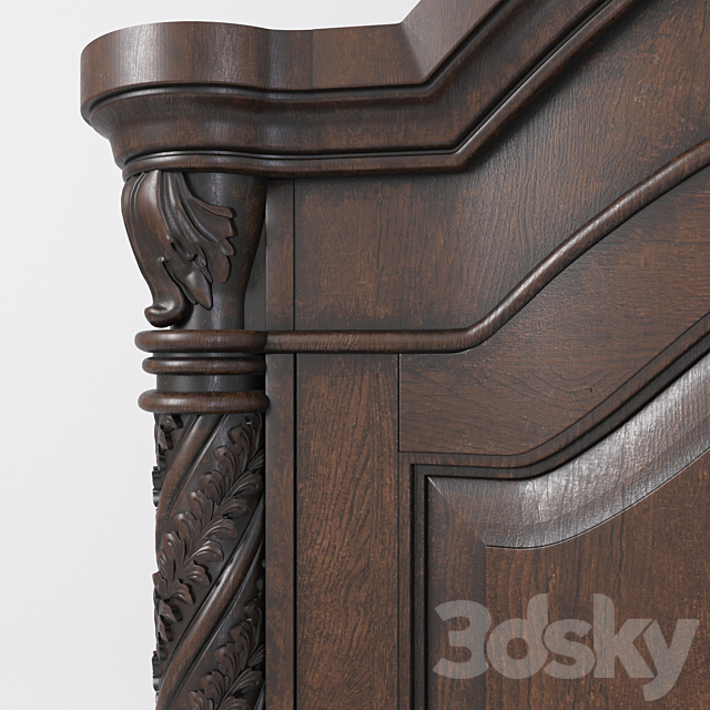 Carved cabinet 3DSMax File - thumbnail 2