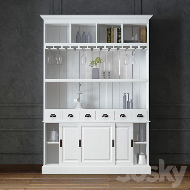 Chablis wine cabinet 3DSMax File - thumbnail 2