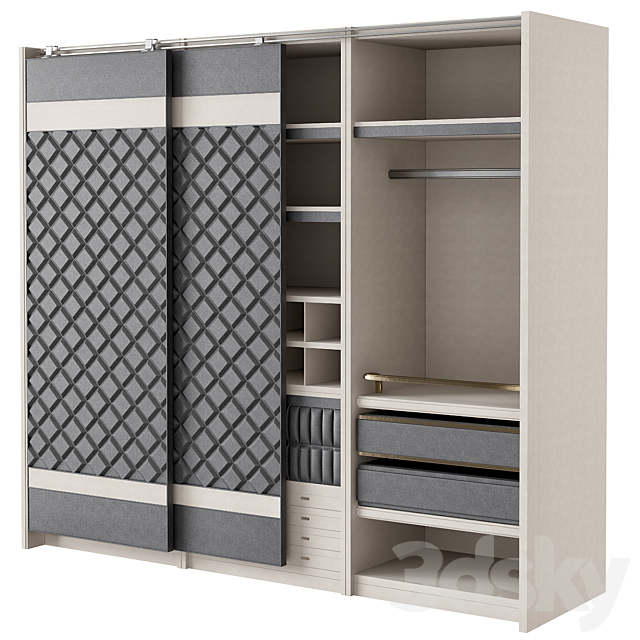 Chanel wardrobe 3DSMax File - thumbnail 1