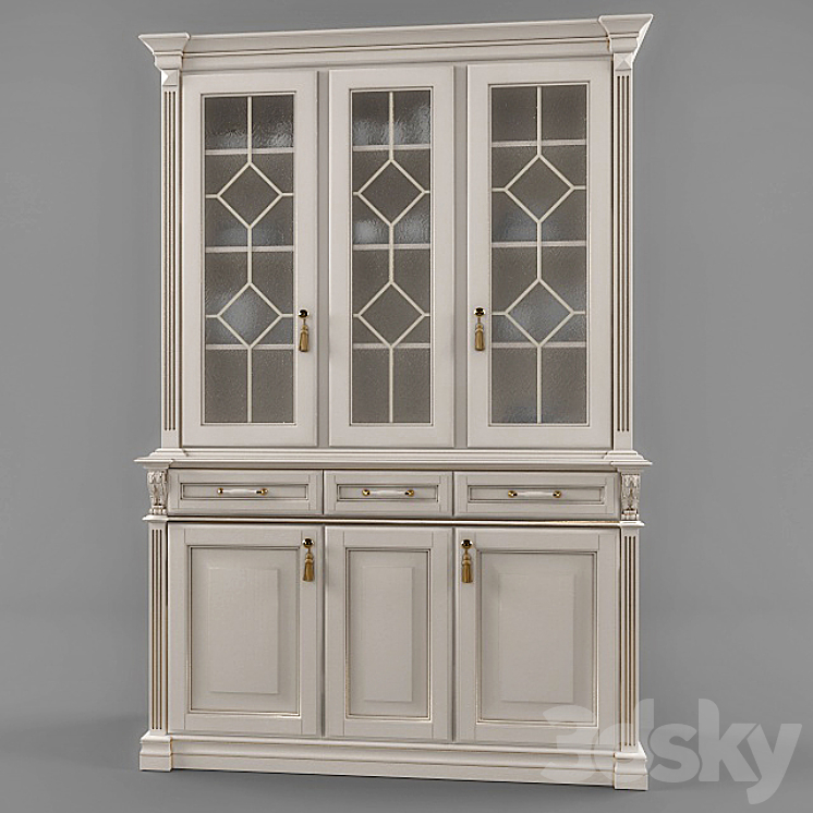 Classic Buffet 3DS Max Model - thumbnail 1