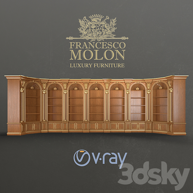 Classic Sabinet Library Francesco Molon 3DSMax File - thumbnail 1