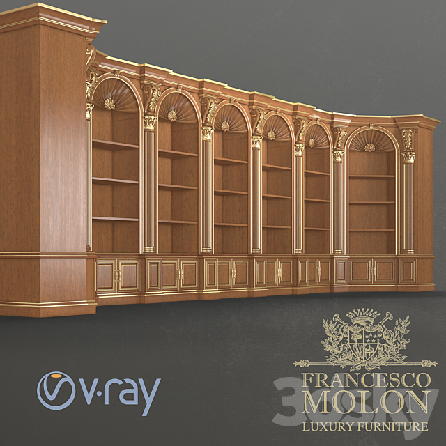 Classic Sabinet Library Francesco Molon 3DSMax File - thumbnail 2