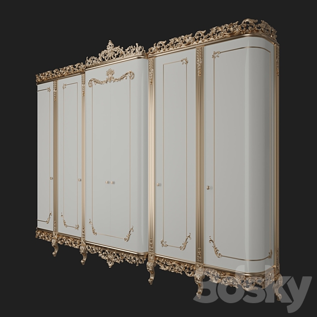 Classic style wardrobe 3DSMax File - thumbnail 1