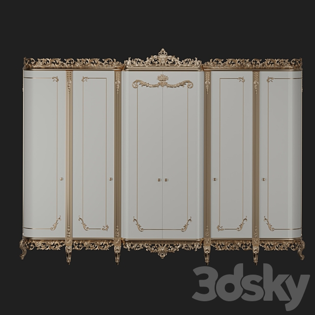 Classic style wardrobe 3DSMax File - thumbnail 2