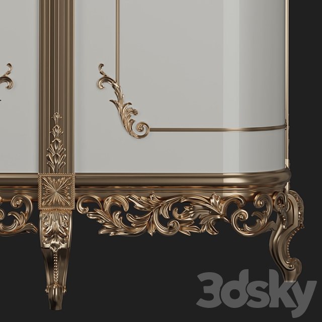 Classic style wardrobe 3DSMax File - thumbnail 3