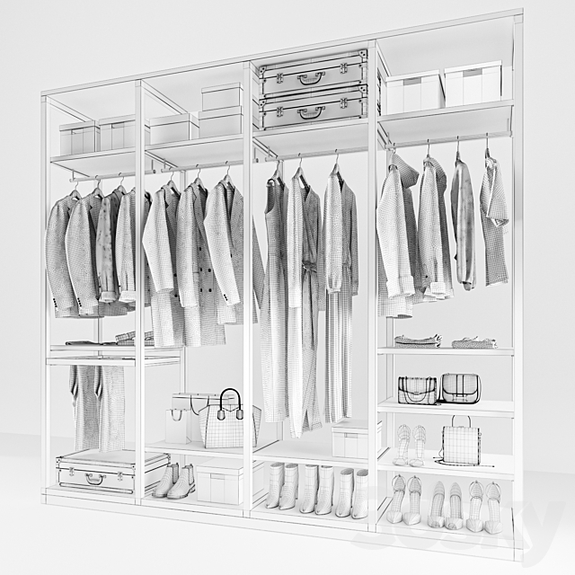 Classic wardrobe 3DSMax File - thumbnail 5