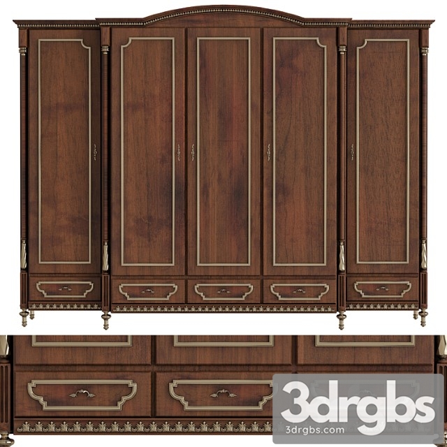 Classic wardrobes 3dsmax Download - thumbnail 1