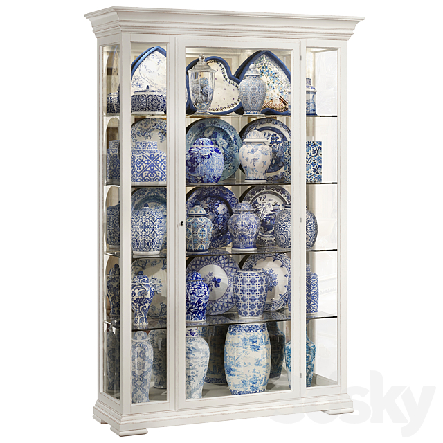 Classical display cabinet 3ds Max - thumbnail 1