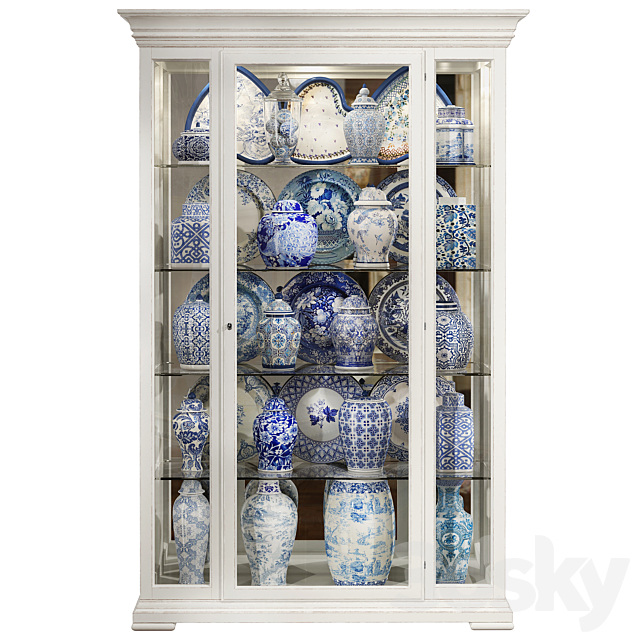 Classical display cabinet 3ds Max - thumbnail 2