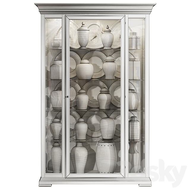 Classical display cabinet 3ds Max - thumbnail 3