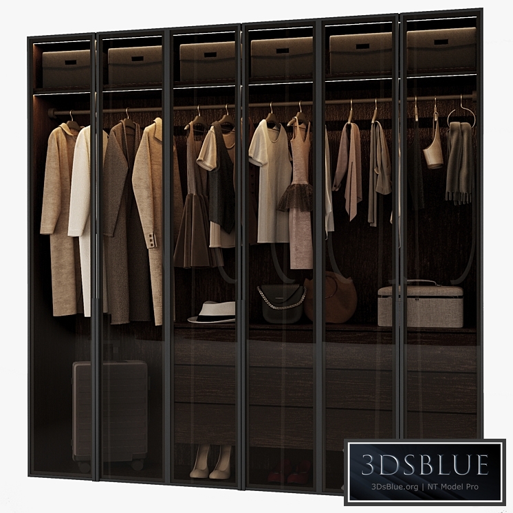 Closed wardrobe 3DS Max - thumbnail 3