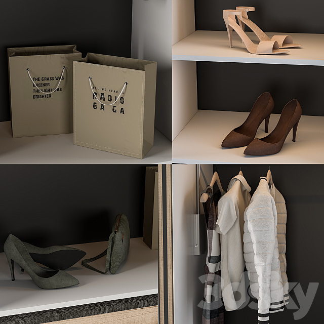 Cloth wardrobe 3ds Max - thumbnail 2