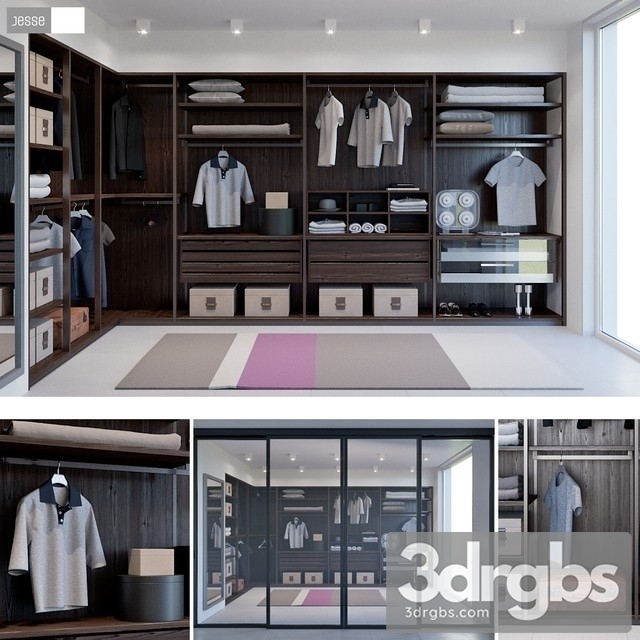 Clothes Dressing Room Jesse Pass 3dsmax Download - thumbnail 1