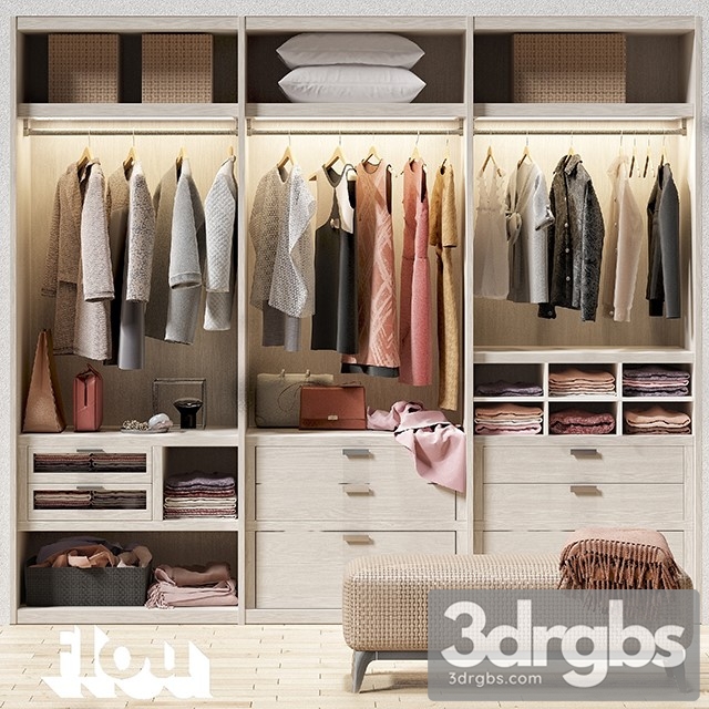 Clothes Flou Wardrobe 3dsmax Download - thumbnail 1