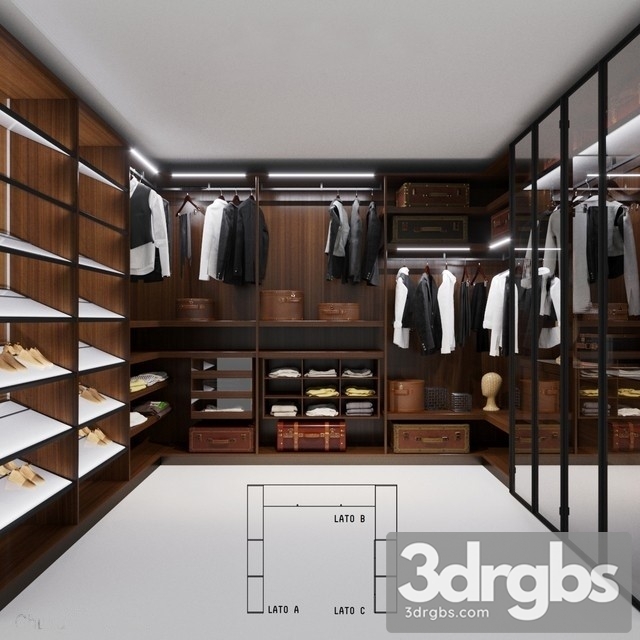 Clothes Porro Closet 3dsmax Download - thumbnail 1