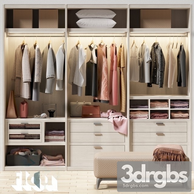 Clothes Wardrobe 03 3dsmax Download - thumbnail 1