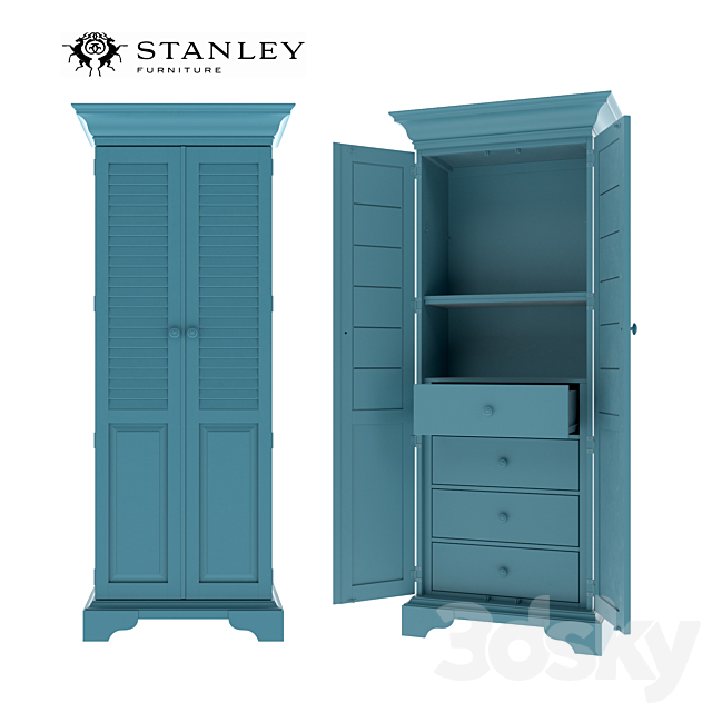 Coastal Living Retreat – Summerhouse Utility Cabinet 3DSMax File - thumbnail 1