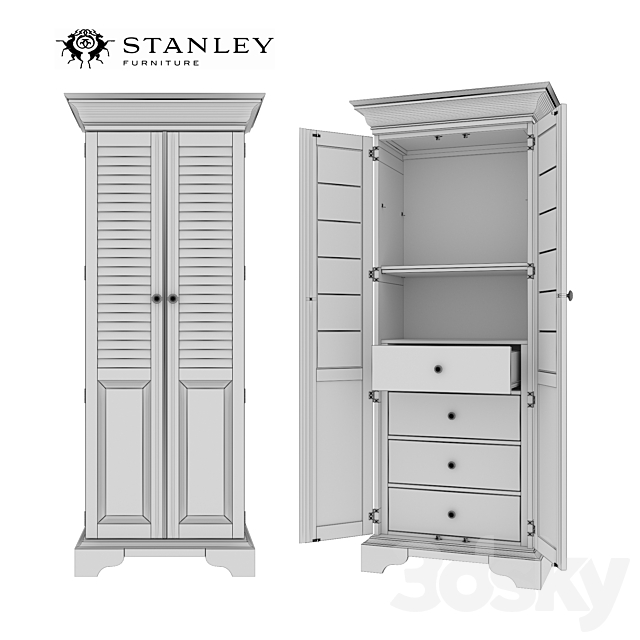 Coastal Living Retreat – Summerhouse Utility Cabinet 3DSMax File - thumbnail 2