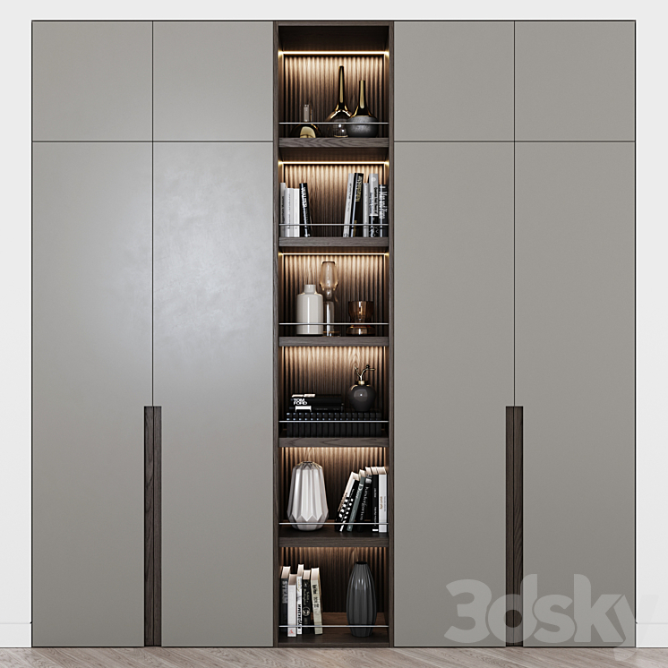 Contemporary wardrobe 10 3DS Max - thumbnail 1