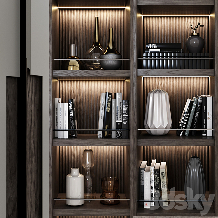 Contemporary wardrobe 10 3DS Max - thumbnail 2