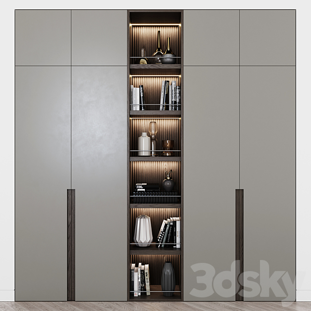 Contemporary wardrobe 10 3DSMax File - thumbnail 1