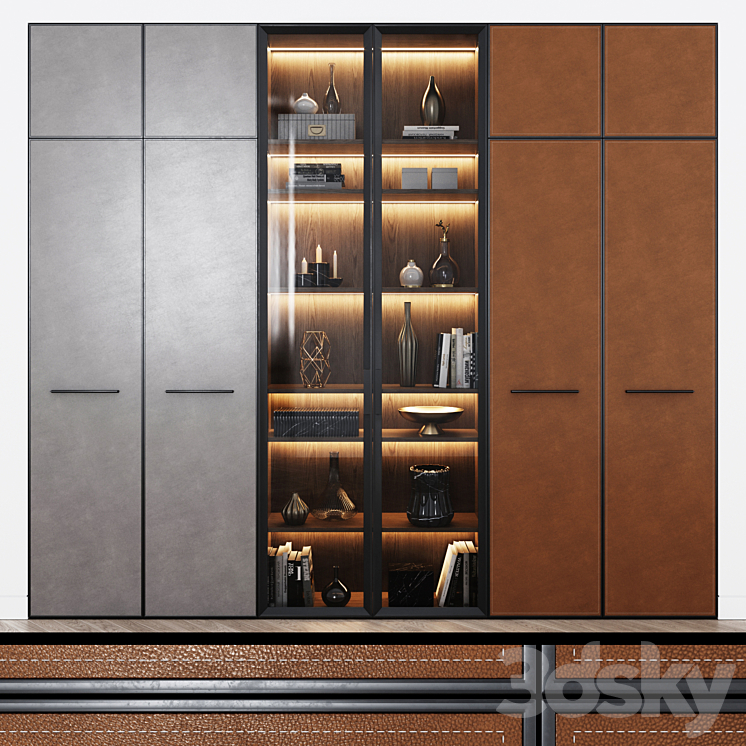 Contemporary wardrobe 13 3DS Max - thumbnail 1