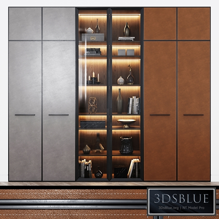 Contemporary wardrobe 13 3DS Max - thumbnail 3