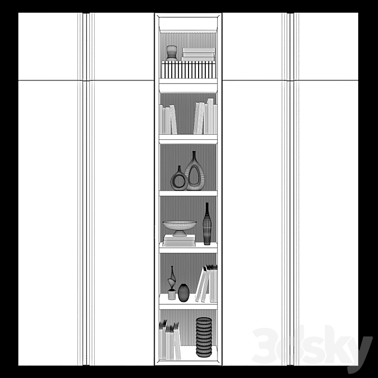 Contemporary wardrobe 16 3DS Max - thumbnail 2