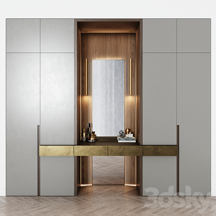 Contemporary wardrobe 17 3DS Max - thumbnail 1