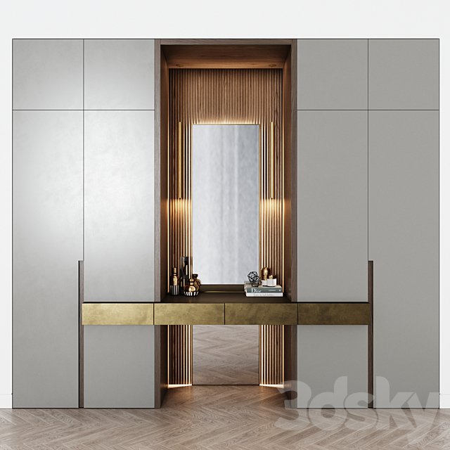 Contemporary wardrobe 17 3DSMax File - thumbnail 1