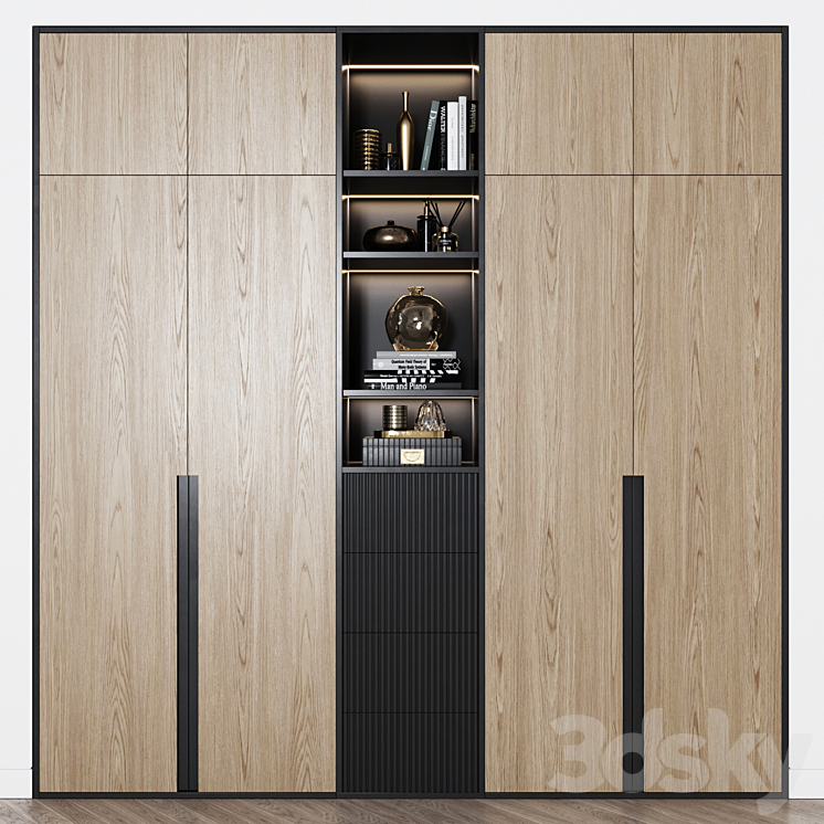 Contemporary wardrobe 18 3DS Max - thumbnail 1