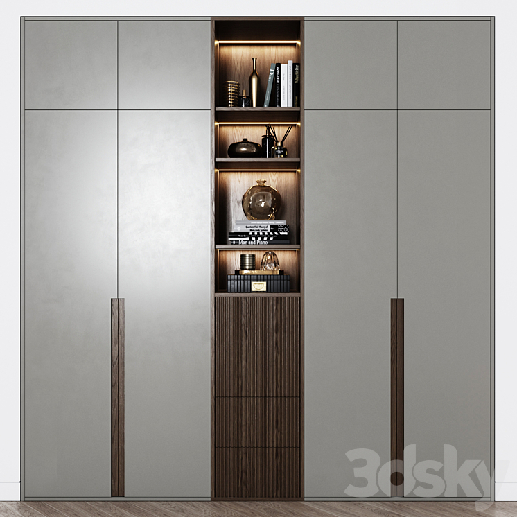 Contemporary wardrobe 18 3DS Max - thumbnail 2