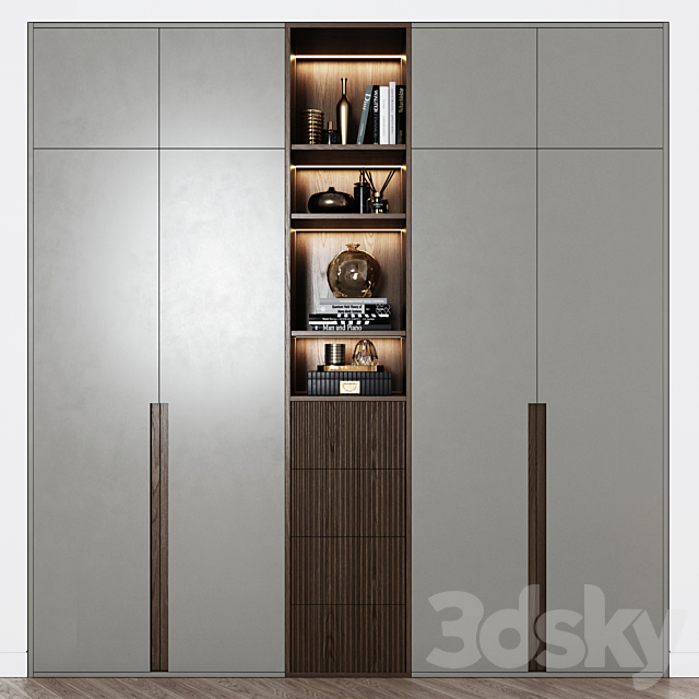 Contemporary wardrobe 18 3DSMax File - thumbnail 2