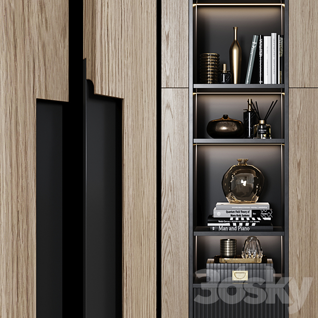 Contemporary wardrobe 18 3DSMax File - thumbnail 3