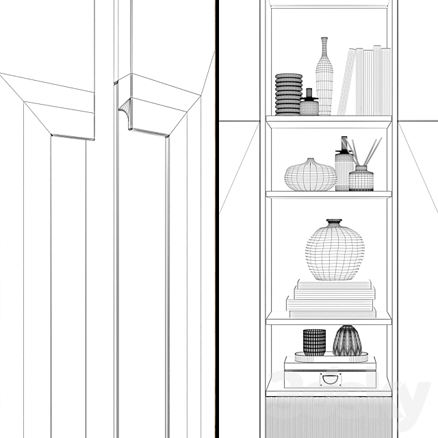 Contemporary wardrobe 18 3DSMax File - thumbnail 5