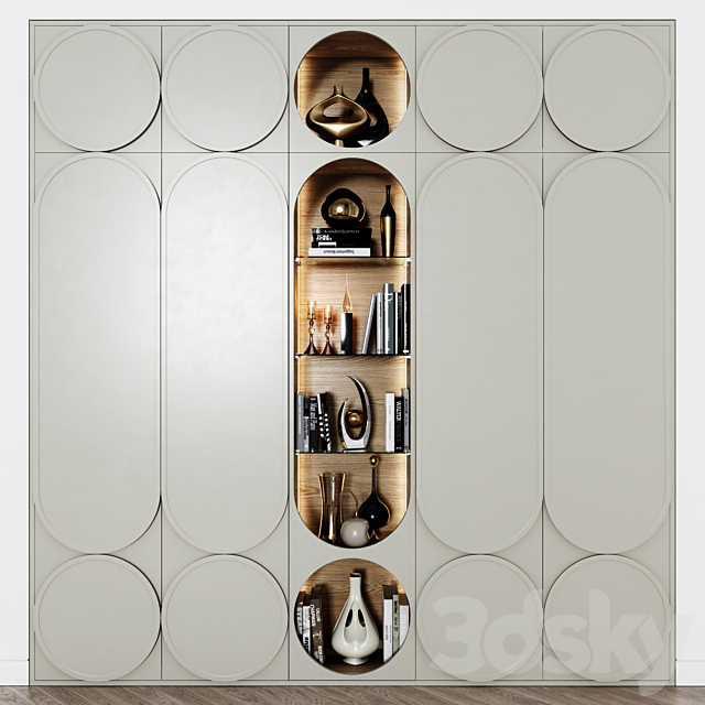 Contemporary wardrobe 19 3DS Max Model - thumbnail 2