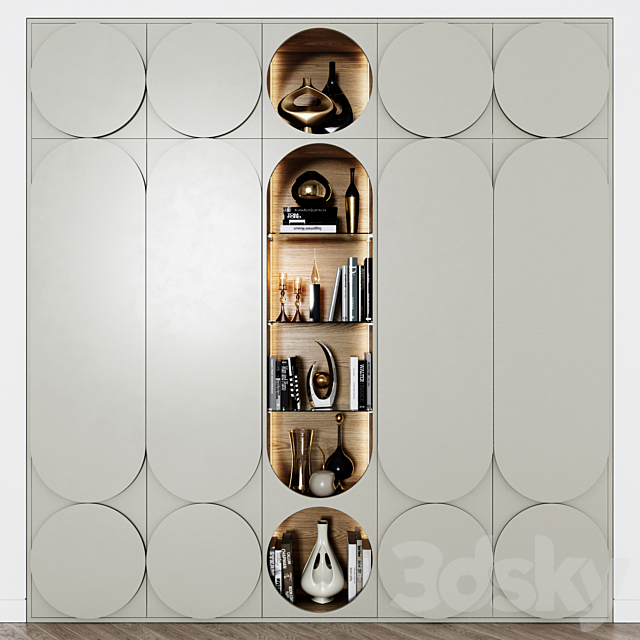 Contemporary wardrobe 19 3DS Max Model - thumbnail 3