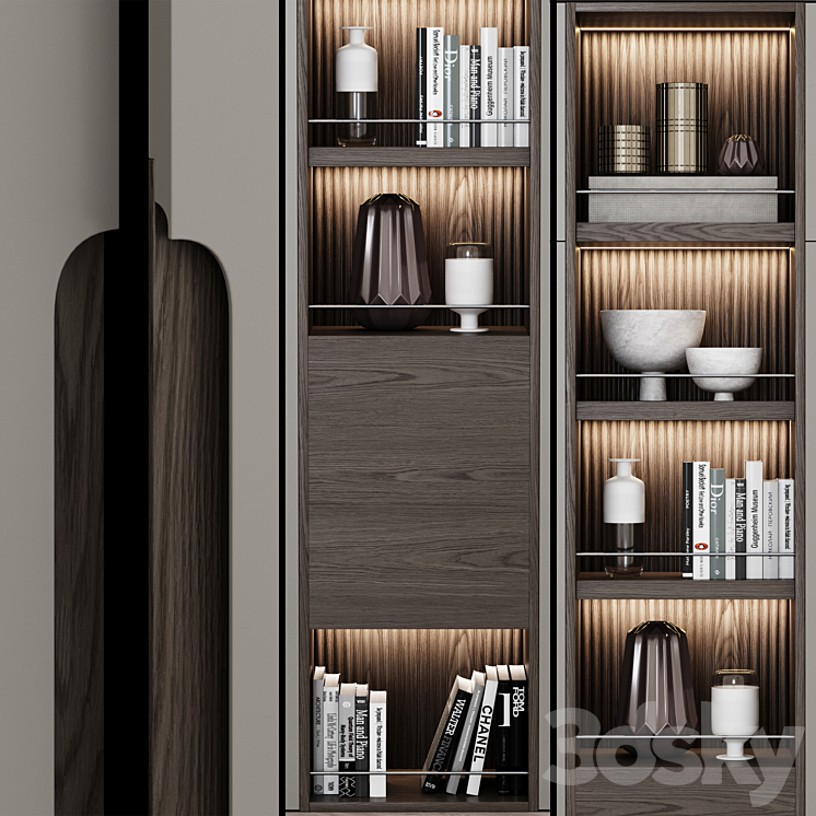 Contemporary wardrobes 05 3DS Max - thumbnail 2